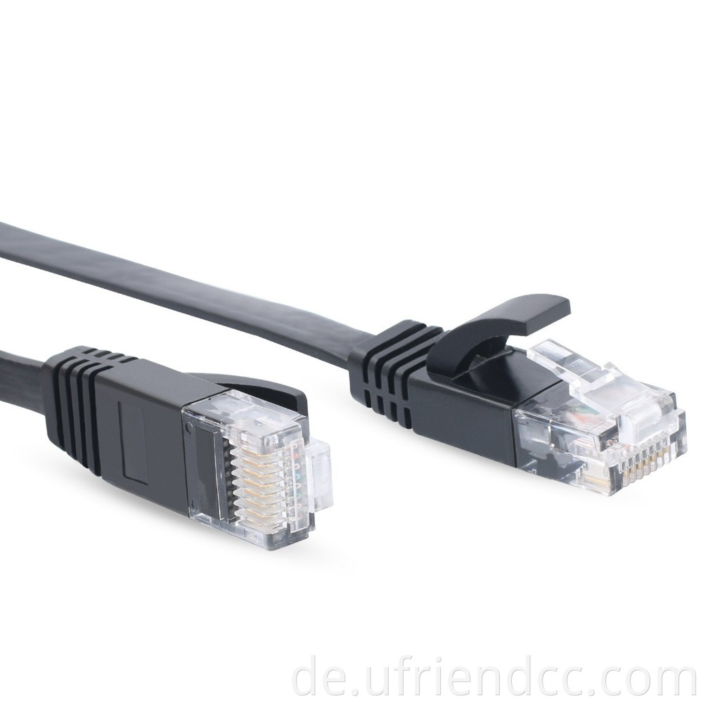 Multi -Farben rot blau gelb flach cat5 Cat6 Ethernet LAN -Netzwerk RJ45 Verlängerungspatpskabel für Routermodem